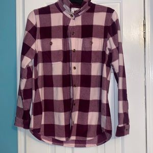 Purple fleece flannel